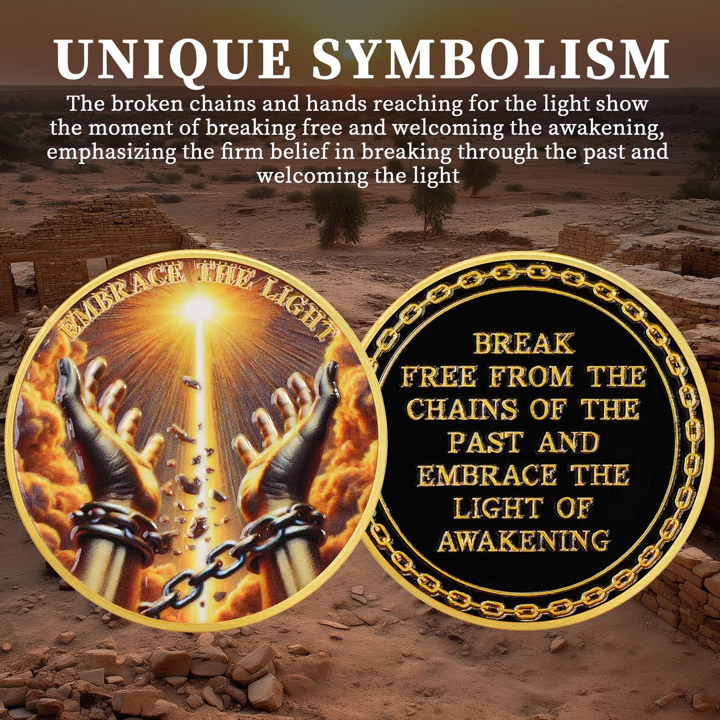 Breaking The Shackles Affirmation Sobriety Coin mysite