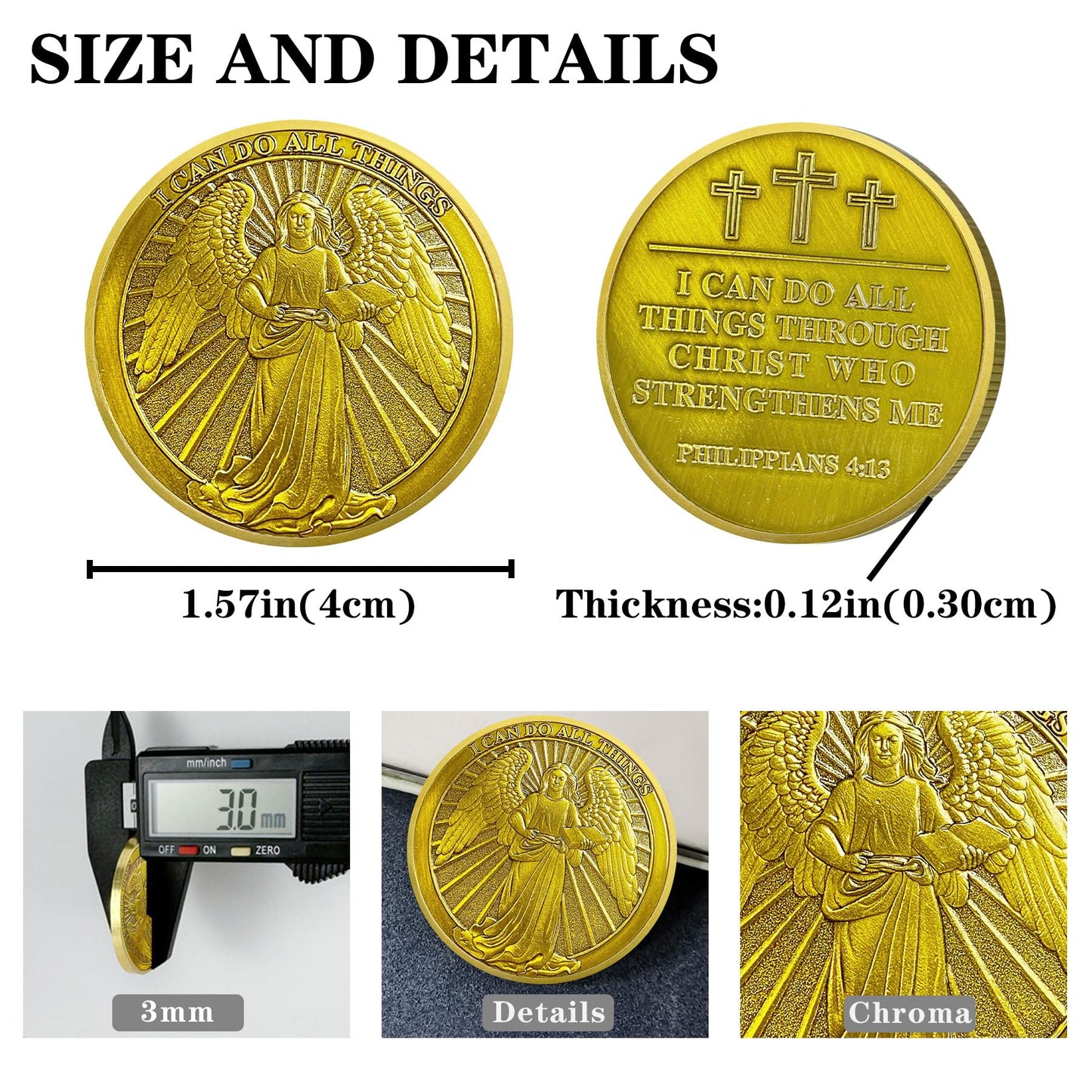 Christian Angel Radiance Religious Challenge Coin mysite