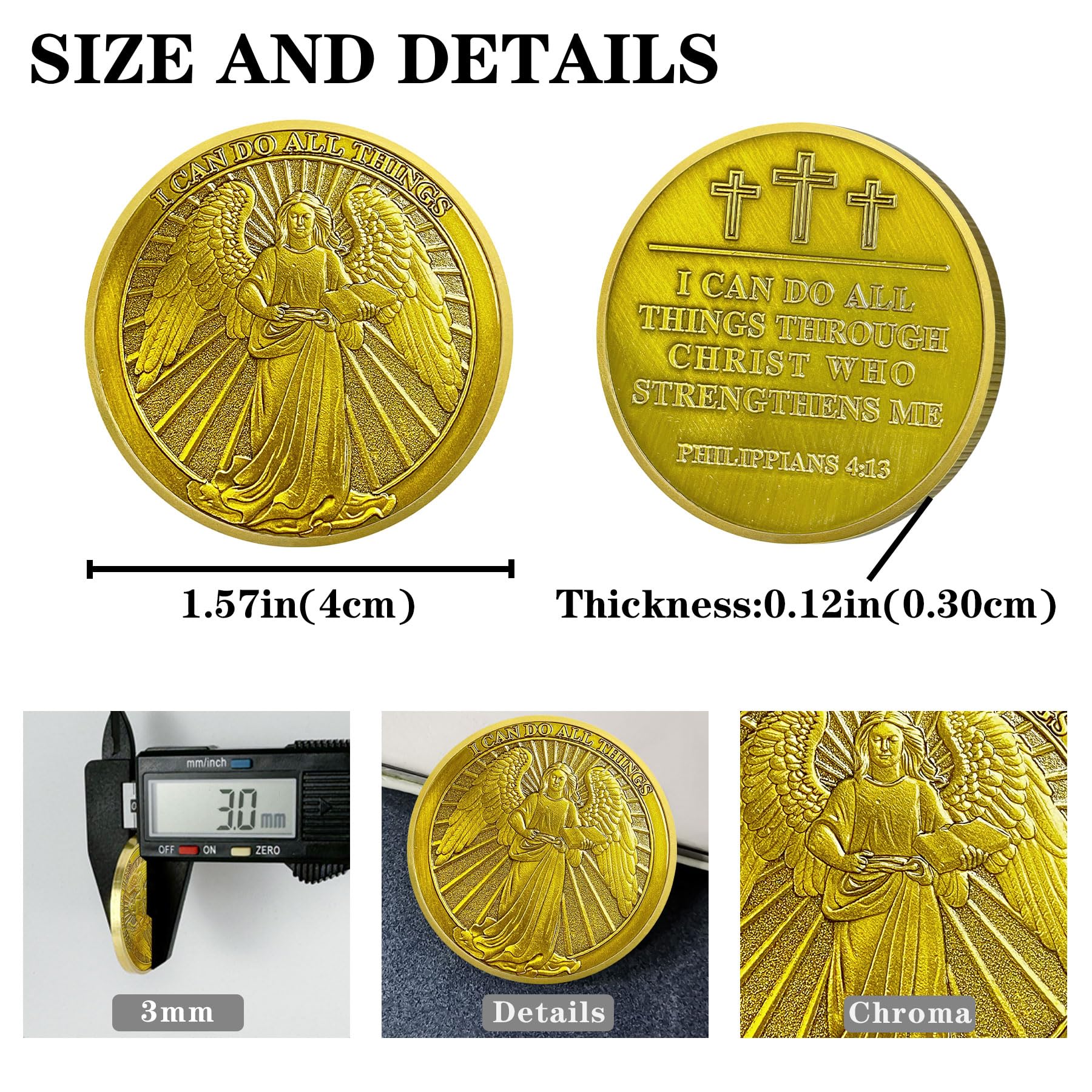 Christian Angel Radiance Religious Challenge Coin mysite
