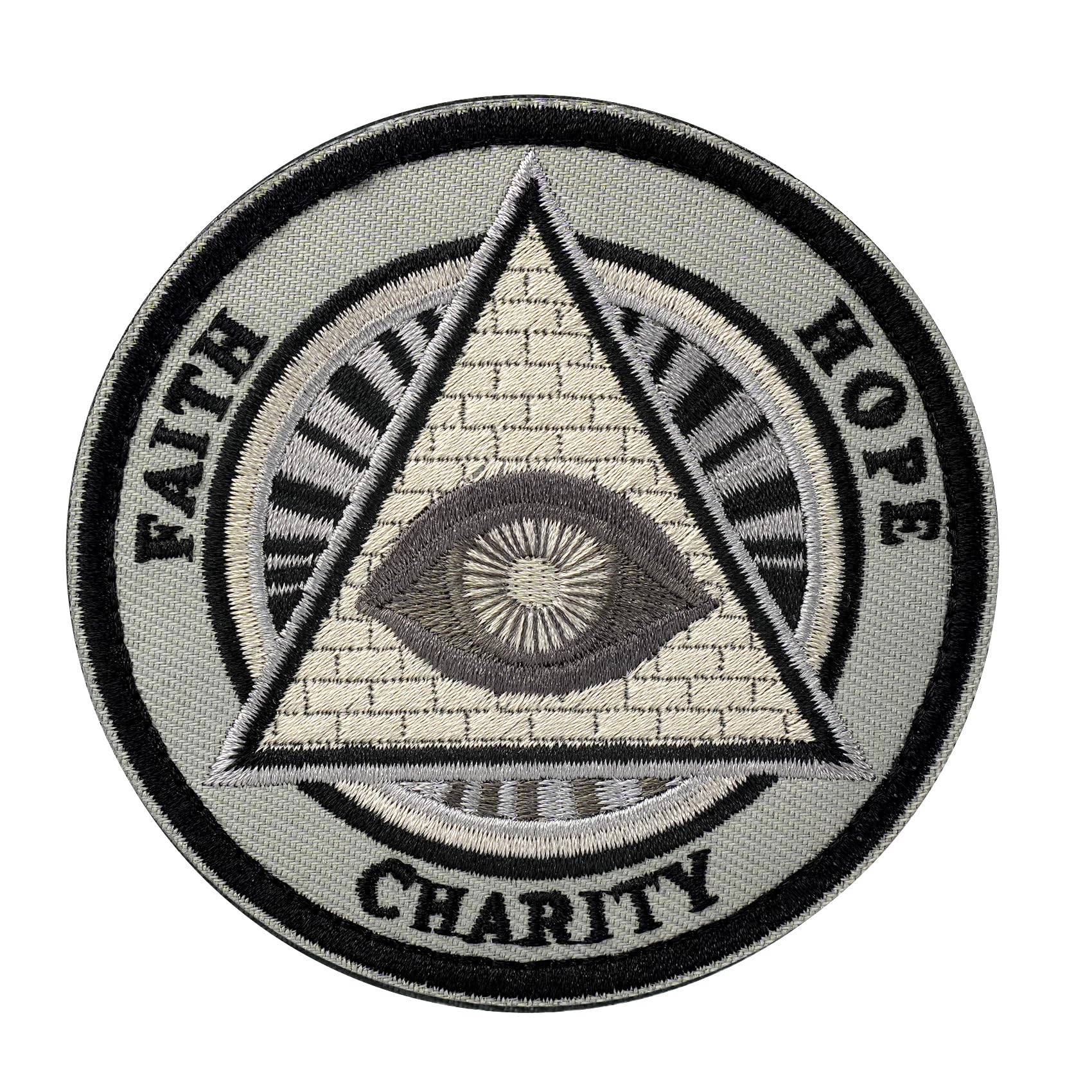 All-Seeing Eye Hook and Loop Patch Freemason Embroidered Patch mysite