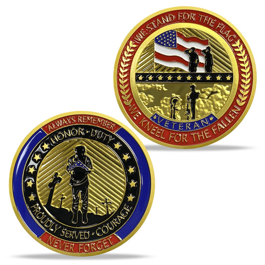Never Forget Veterans Challenge Coin mysite