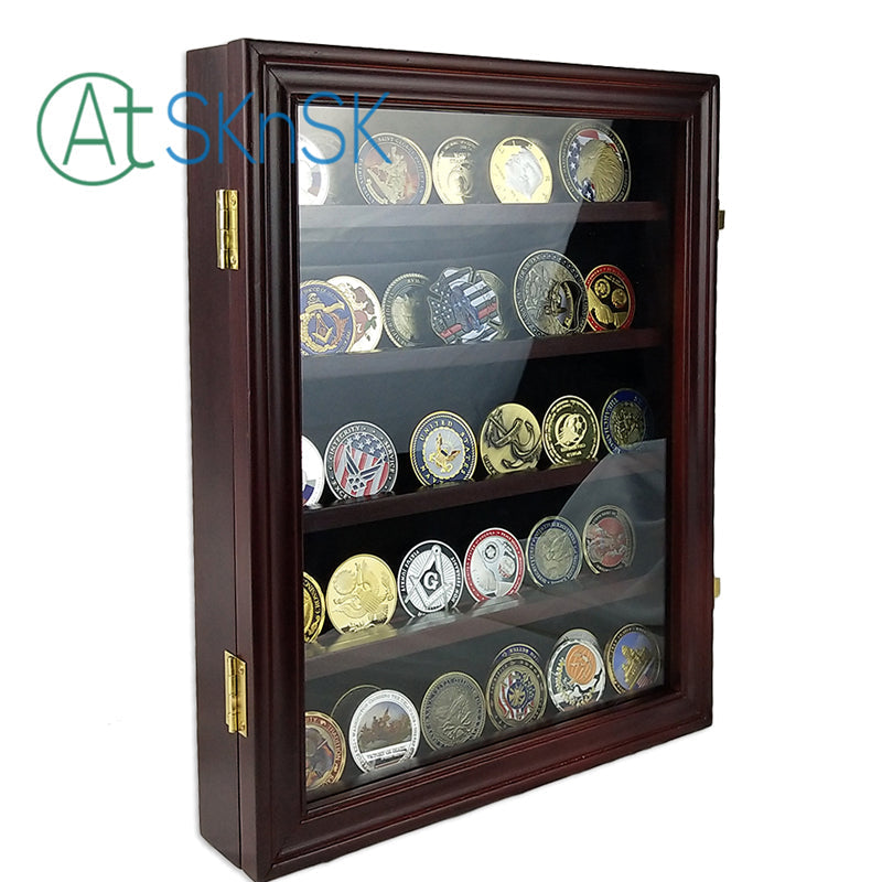 Cherry Challenge Coin Display Case Shadow Box mysite