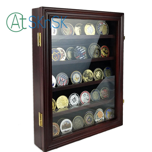 Cherry Challenge Coin Display Case Shadow Box mysite