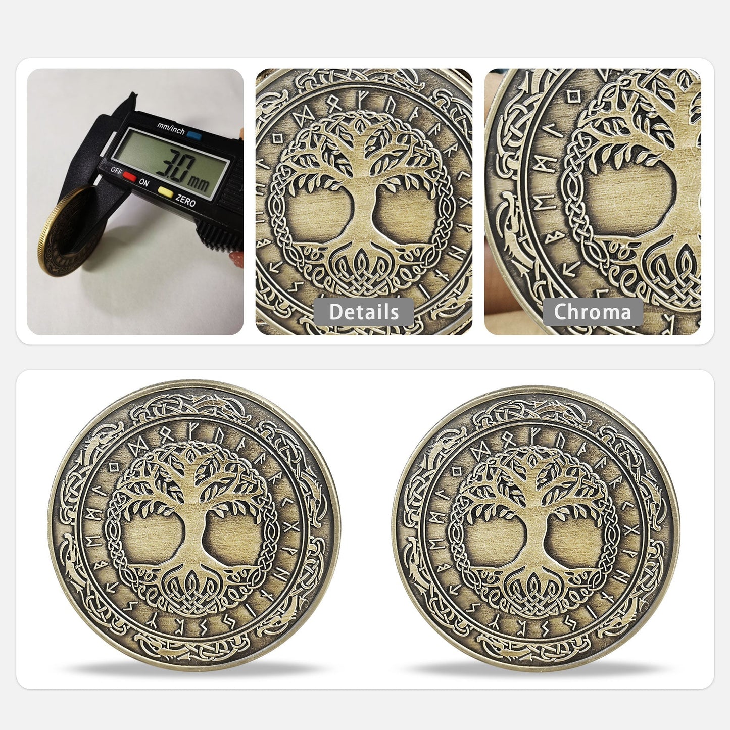 Viking Yggdrasil Tree of Life Coin Nordic Mythology Talisman mysite