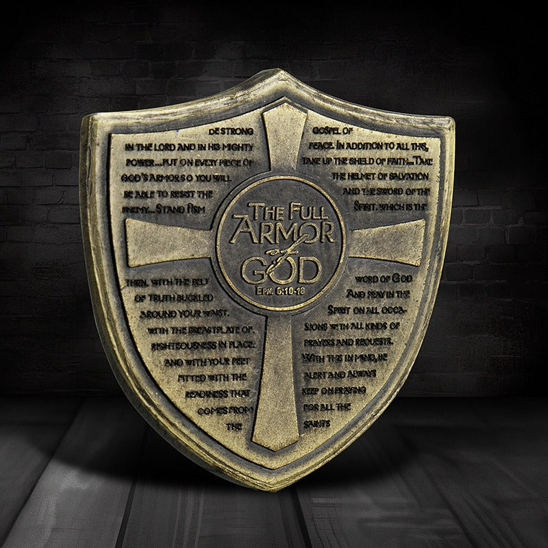 Armor of God Knights Templar US Flag Shield Challenge Coin-ATSKNSK mysite
