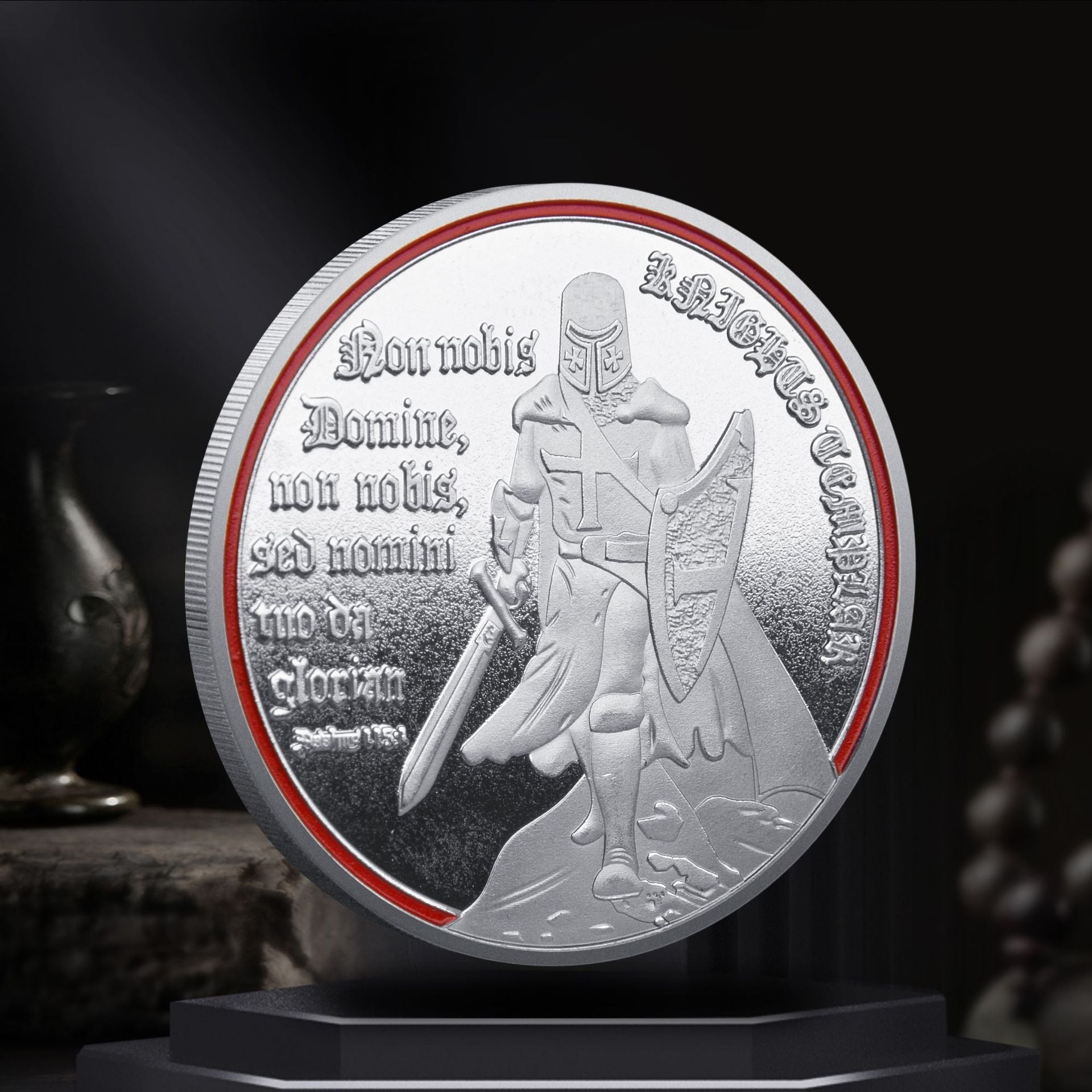 Armor of the Gods Battle Knights Challenge Coins-Atsknsk mysite