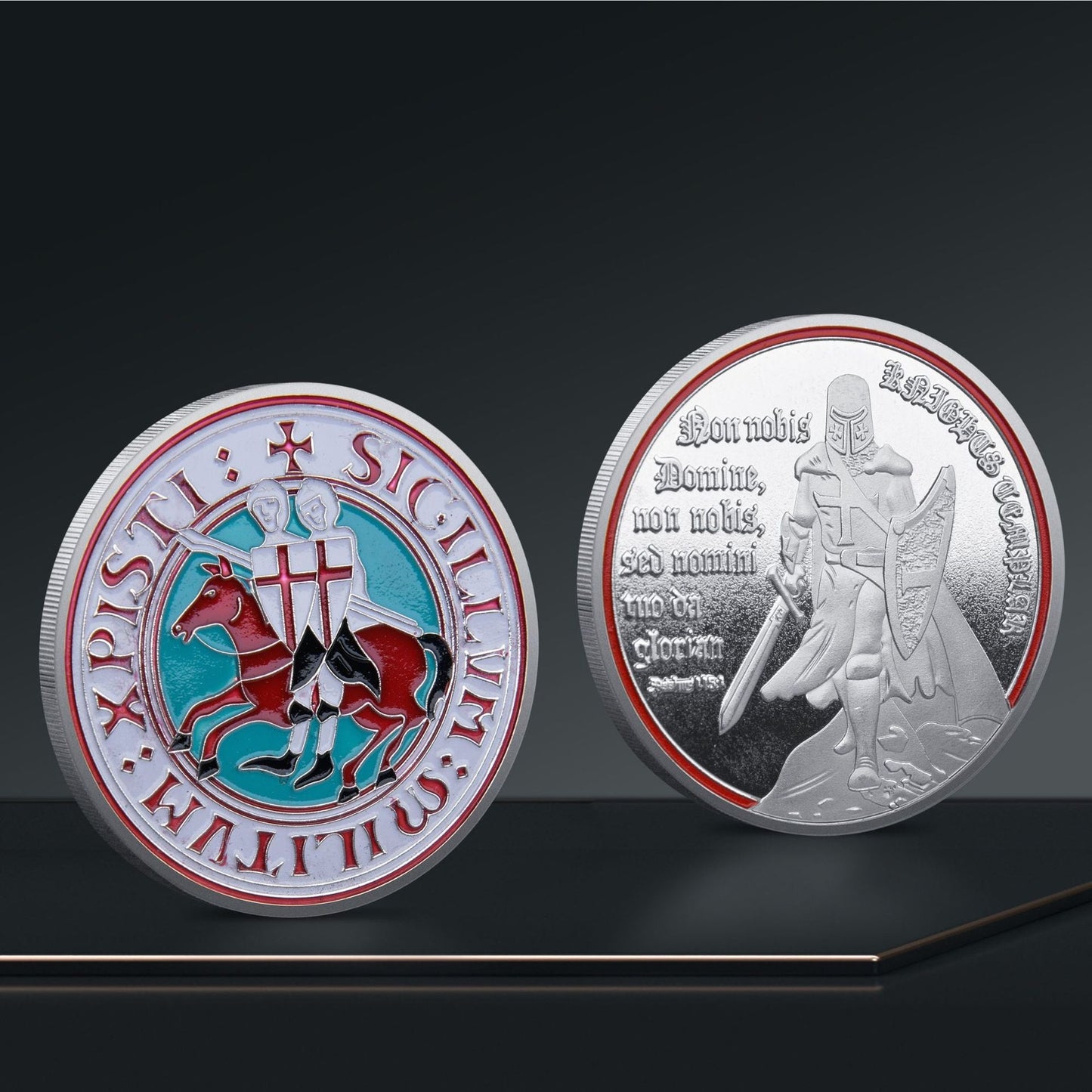Armor of the Gods Battle Knights Challenge Coins-Atsknsk mysite