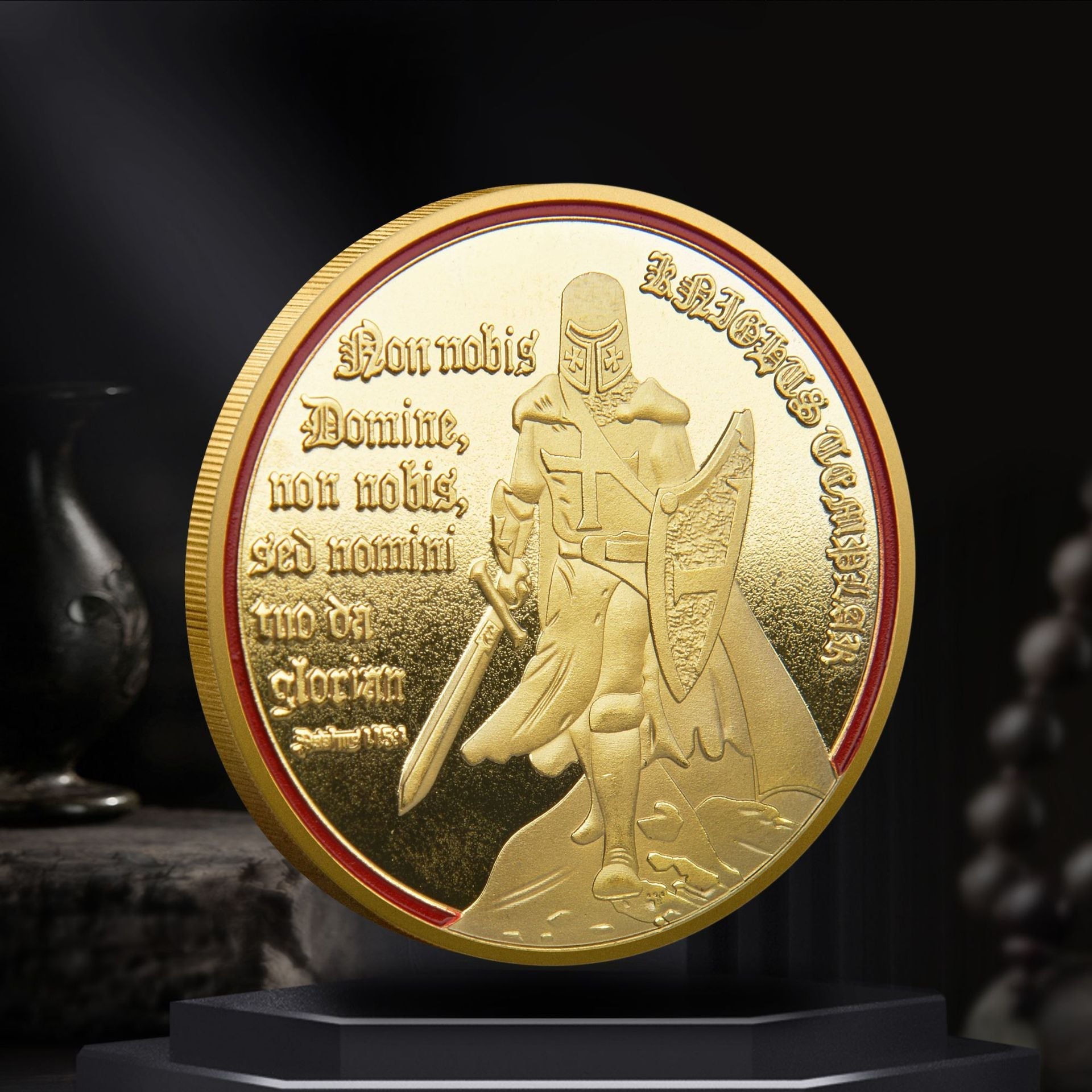 Armor of the Gods Battle Knights Challenge Coins-Atsknsk mysite