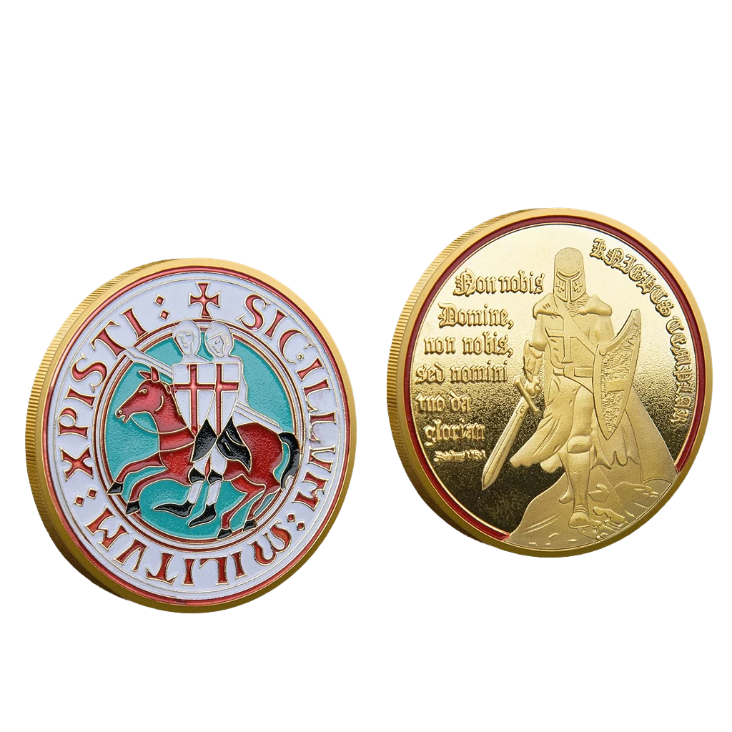 Armor of the Gods Battle Knights Challenge Coins-Atsknsk mysite