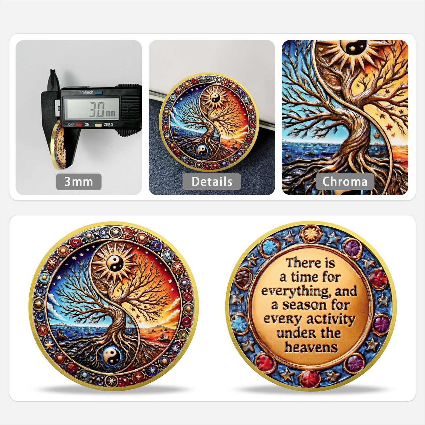 Chinese Traditional The Yin Yang Tree Recovery Sobriety Coin mysite