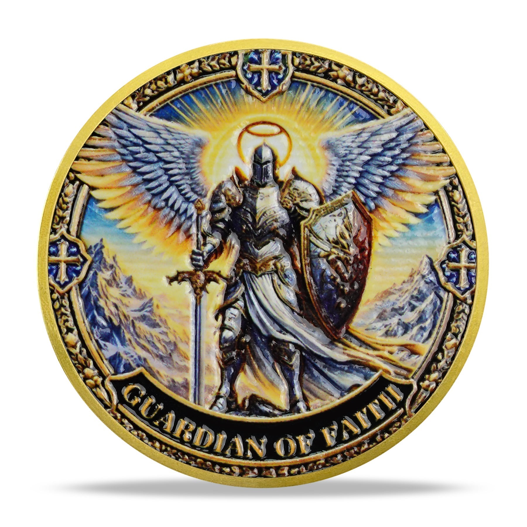 Holy Wing Knight Christian Challenge Coin mysite
