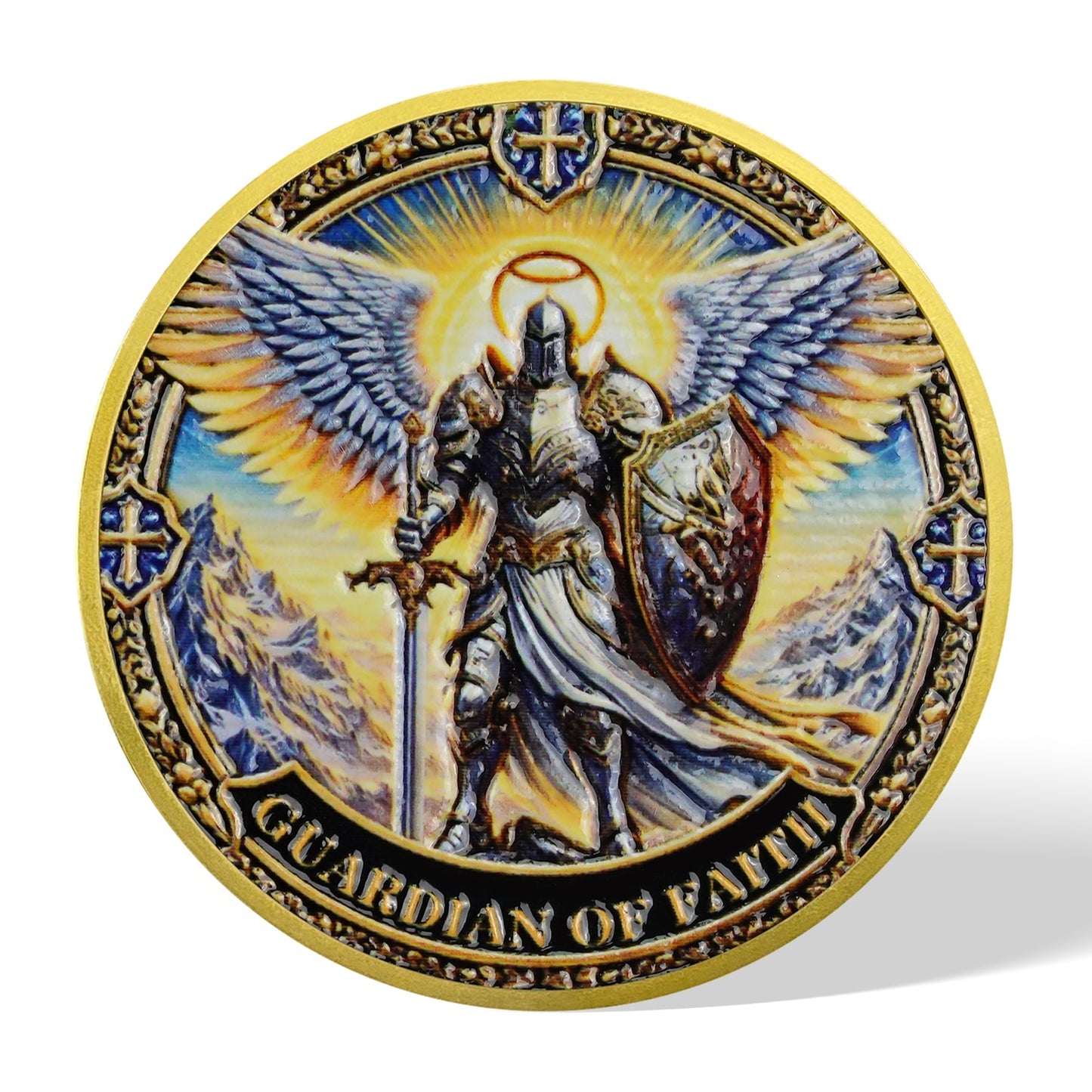 Holy Wing Knight Christian Challenge Coin mysite