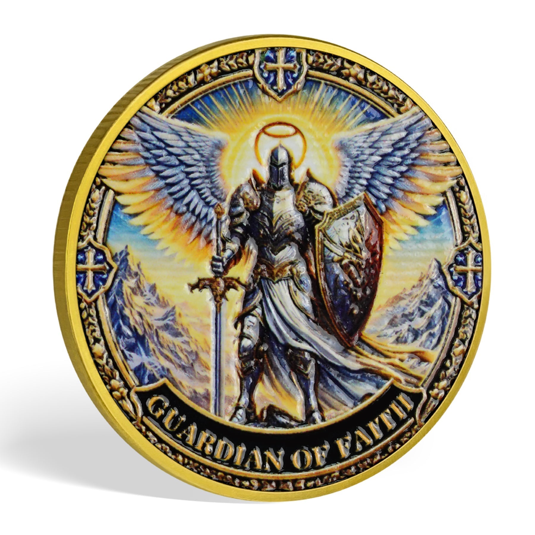 Holy Wing Knight Christian Challenge Coin mysite