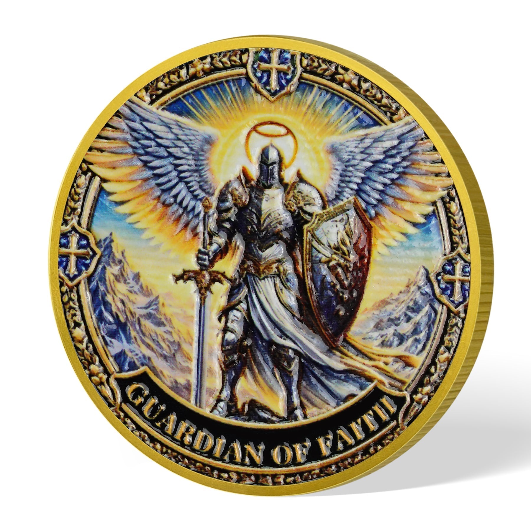 Holy Wing Knight Christian Challenge Coin mysite
