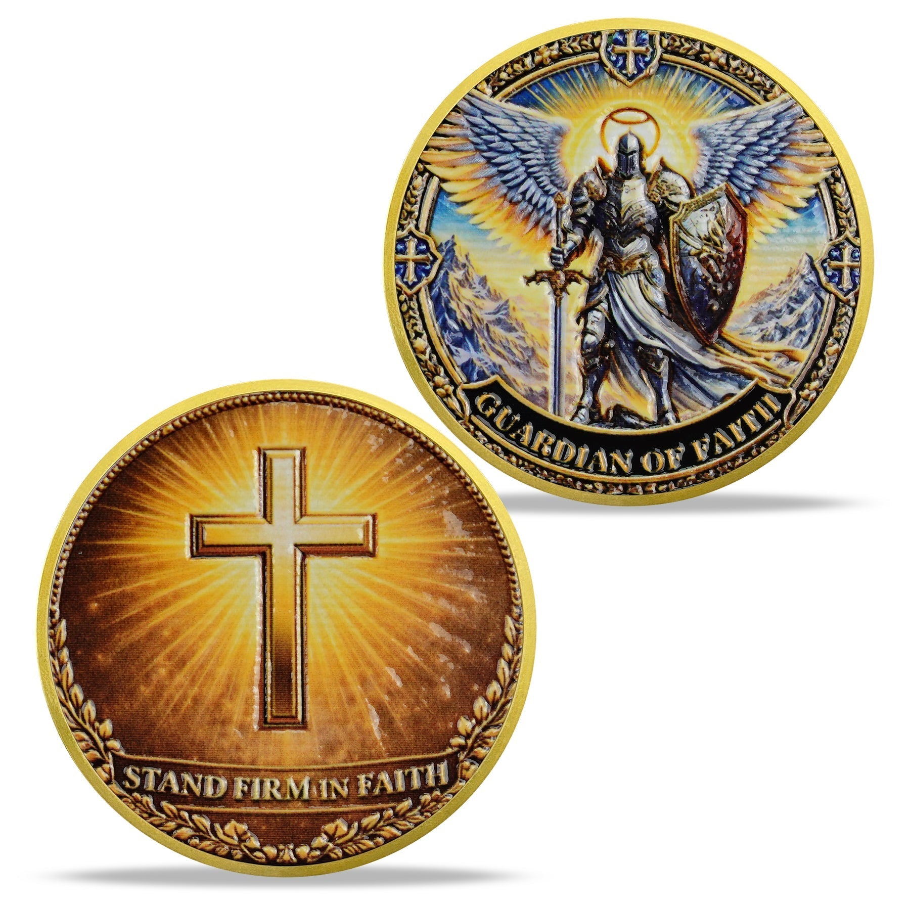 Holy Wing Knight Christian Challenge Coin mysite