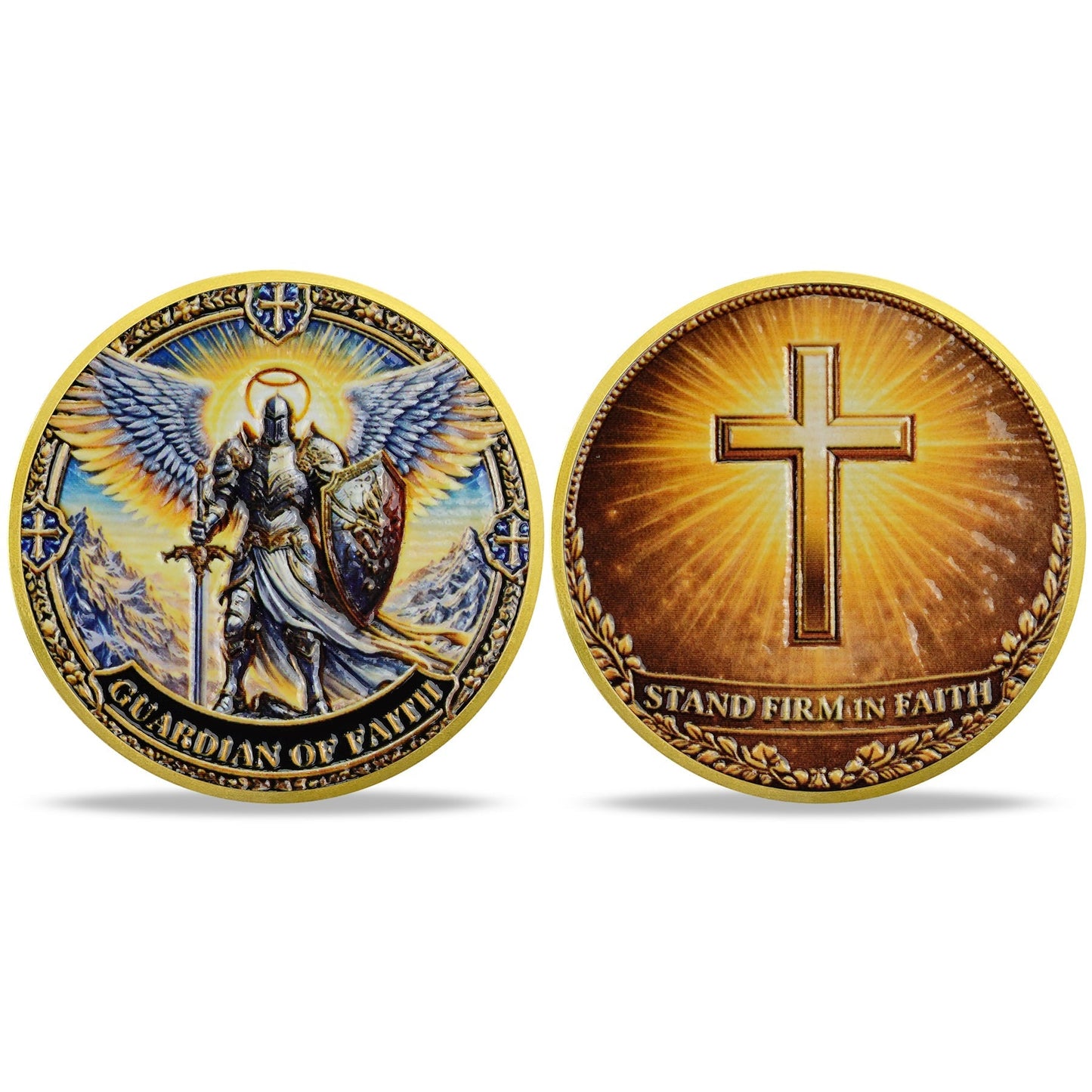 Holy Wing Knight Christian Challenge Coin mysite