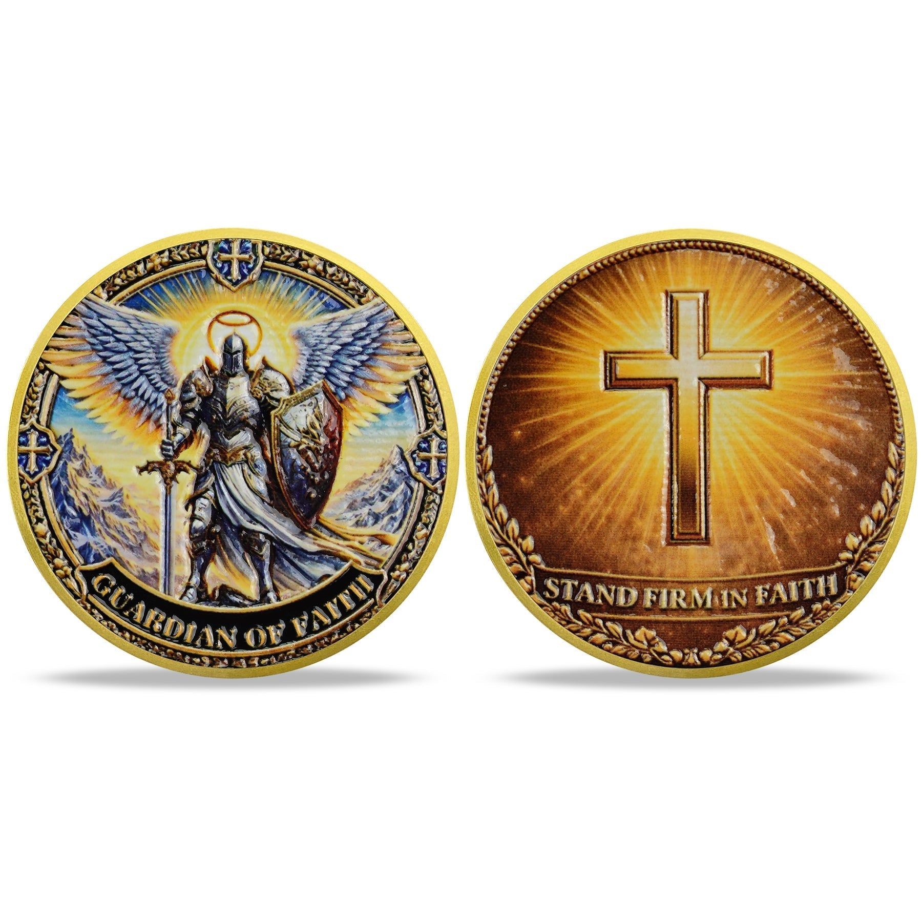 Holy Wing Knight Christian Challenge Coin mysite