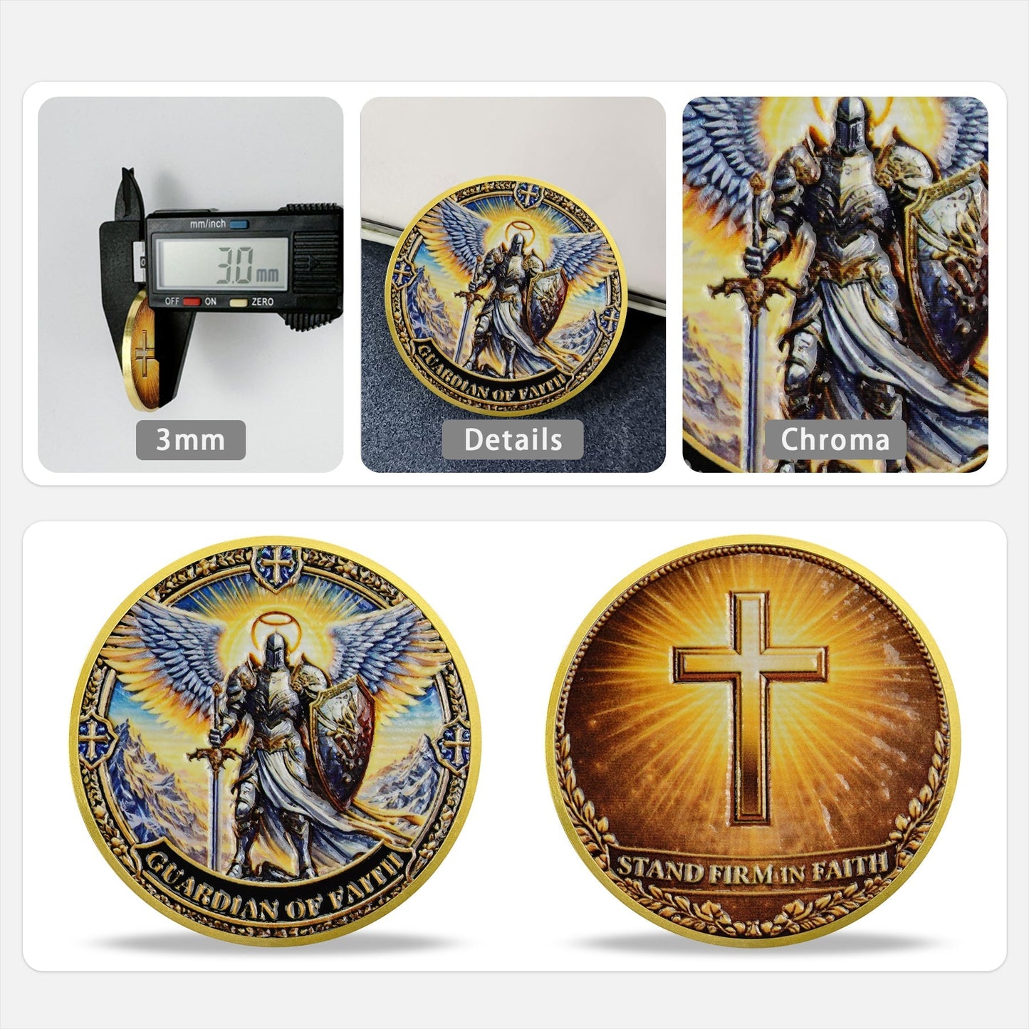 Holy Wing Knight Christian Challenge Coin mysite