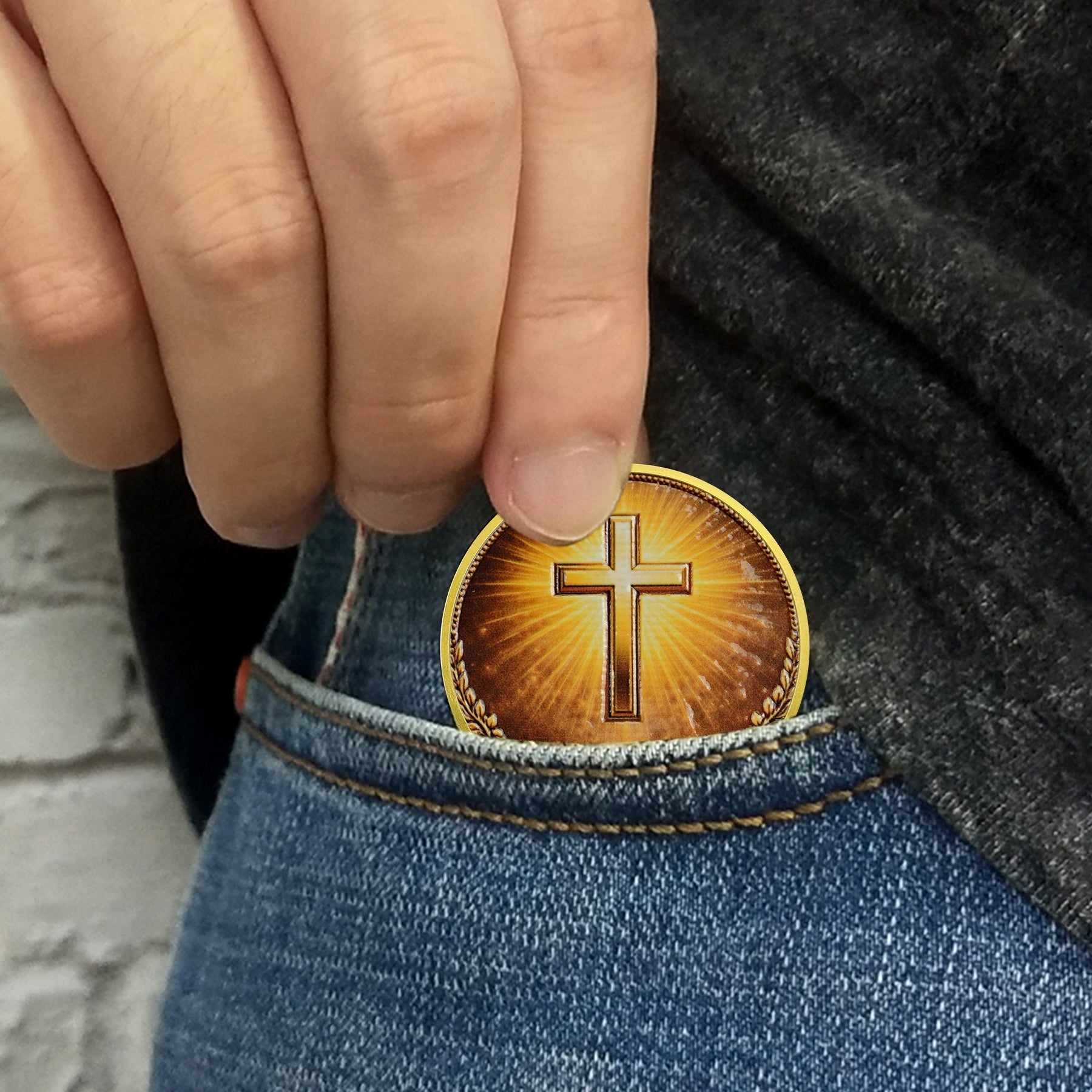 Holy Wing Knight Christian Challenge Coin mysite