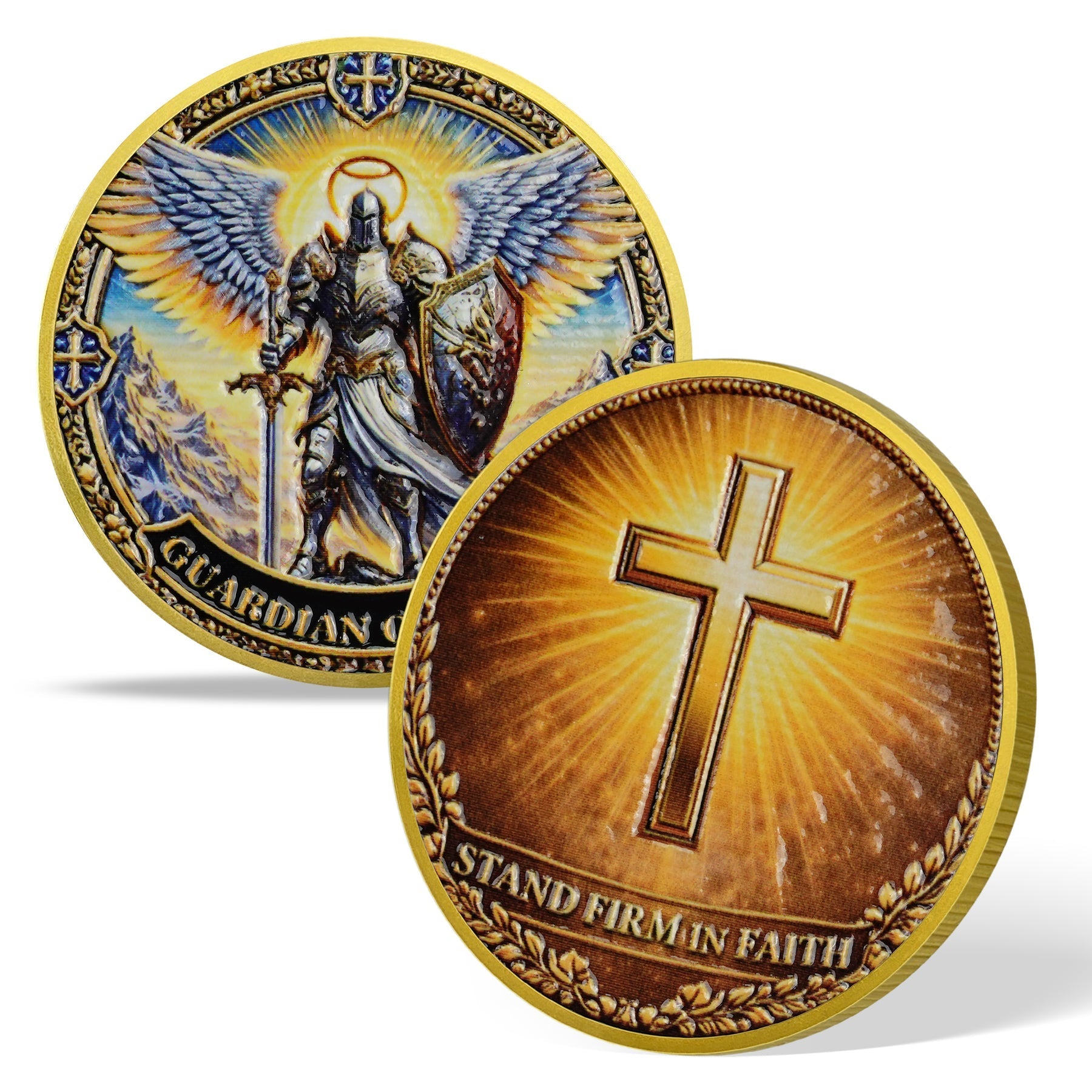 Holy Wing Knight Christian Challenge Coin mysite