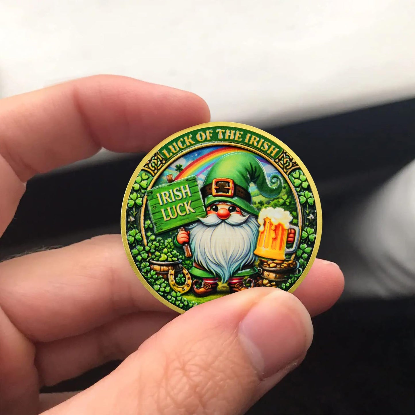 Irish Lucky Leprechaun St. Patrick’s Day Religious coin mysite