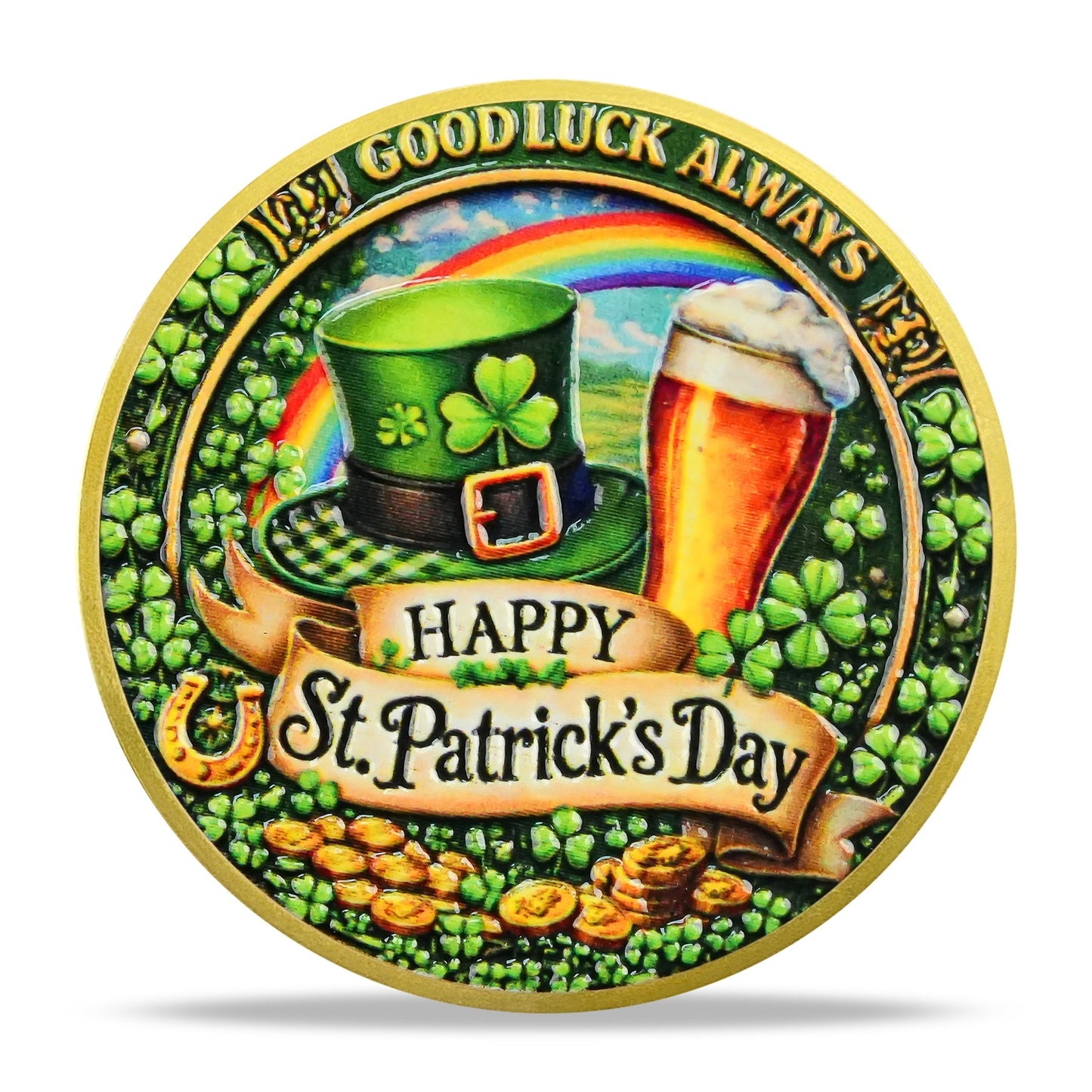 Irish Lucky Leprechaun St. Patrick’s Day Religious coin mysite