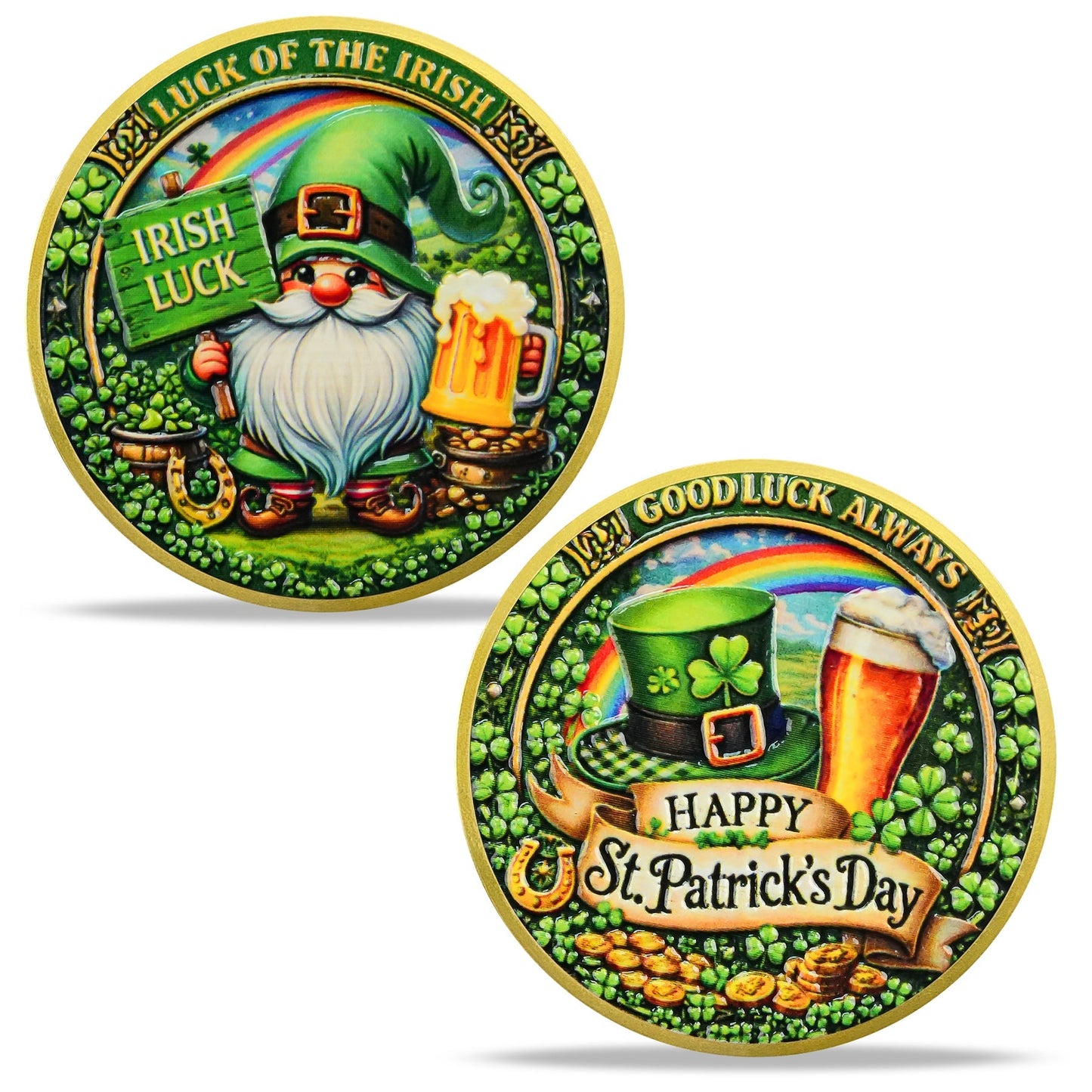 Irish Lucky Leprechaun St. Patrick’s Day Religious coin mysite