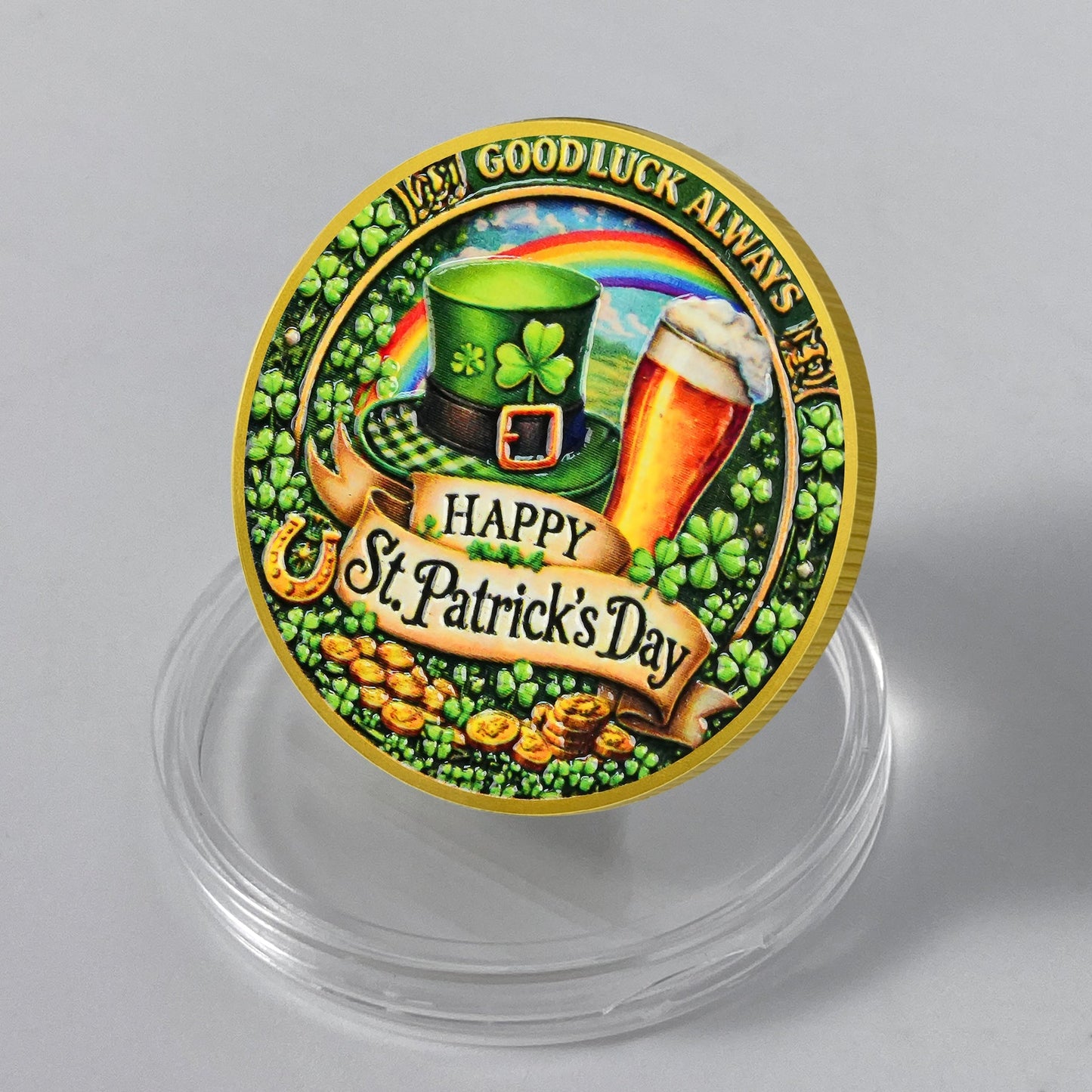 Irish Lucky Leprechaun St. Patrick’s Day Religious coin mysite