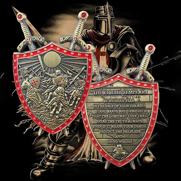 Knights Templar Double Sword Challenge Coin mysite