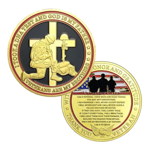United States Veteran Creed Challenge Coin mysite