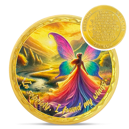 Affirmation Sunlight Fairy Sobriety Coin Coin With Meaning