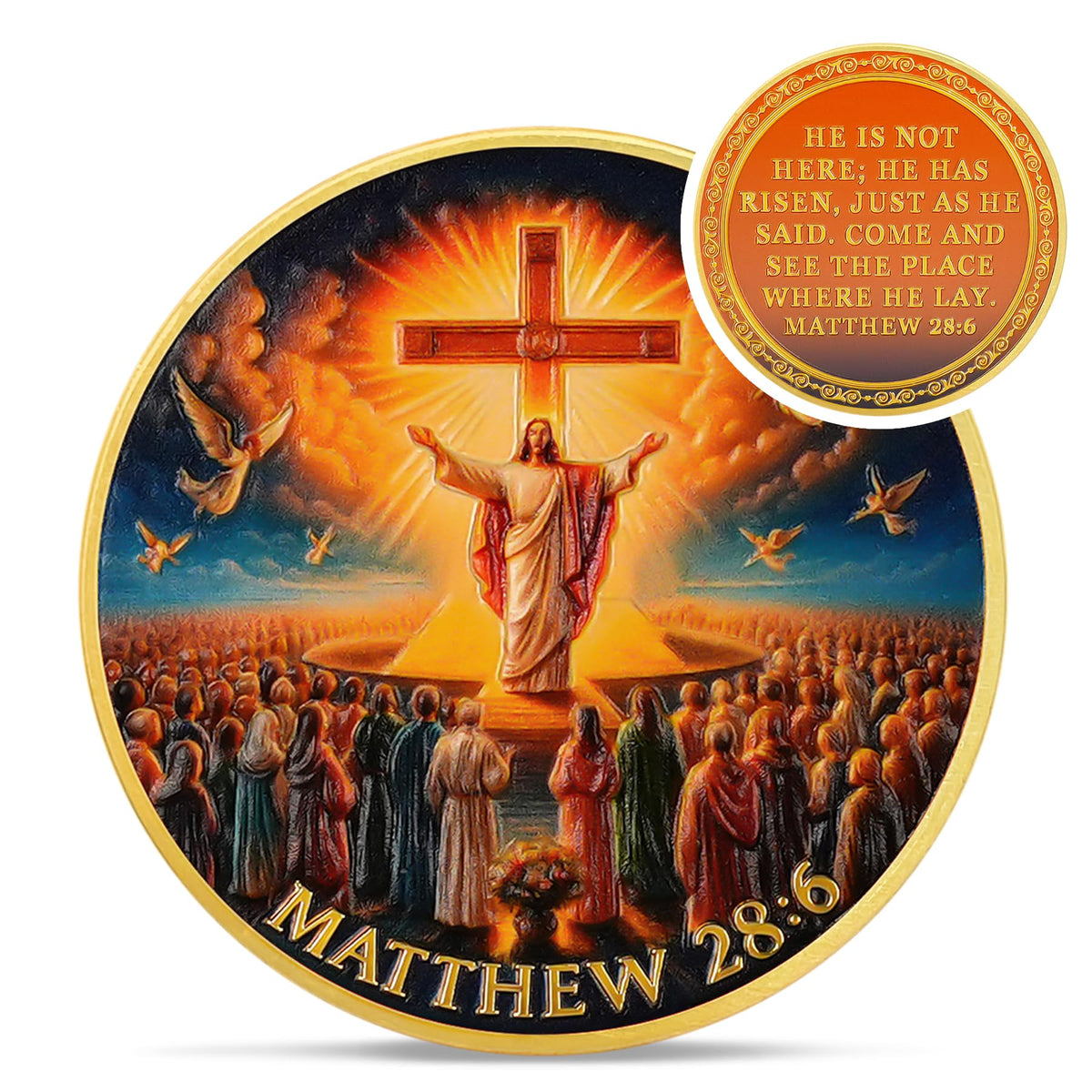 Jesus Cross Christian Challenge Coin Coin With Meaning