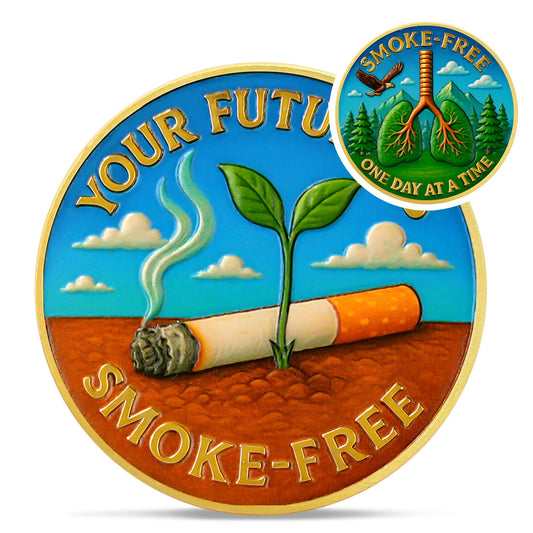Smoke Free Sobriety Coin Coin With Meaning