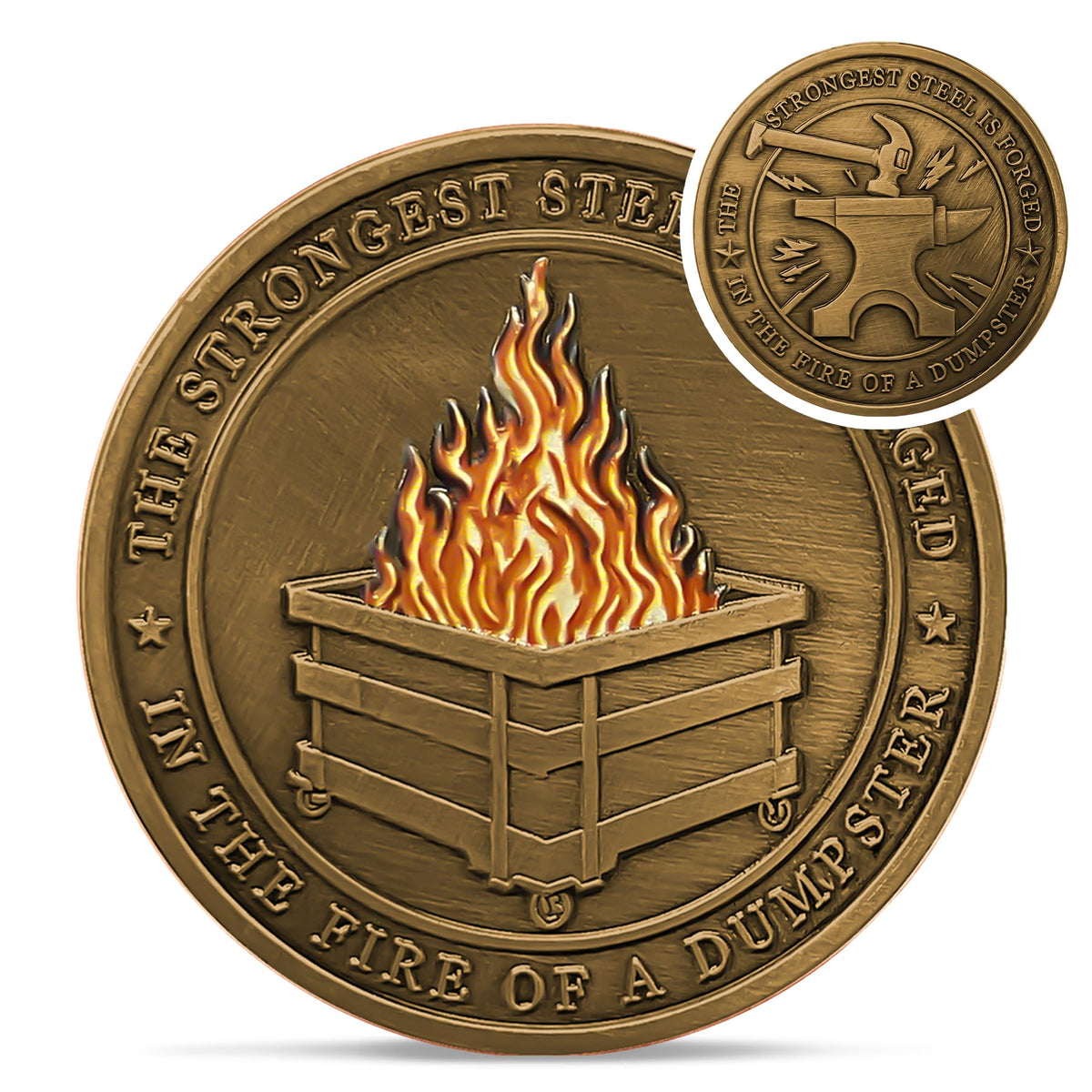 Dumpster Fire Coin With Meaning