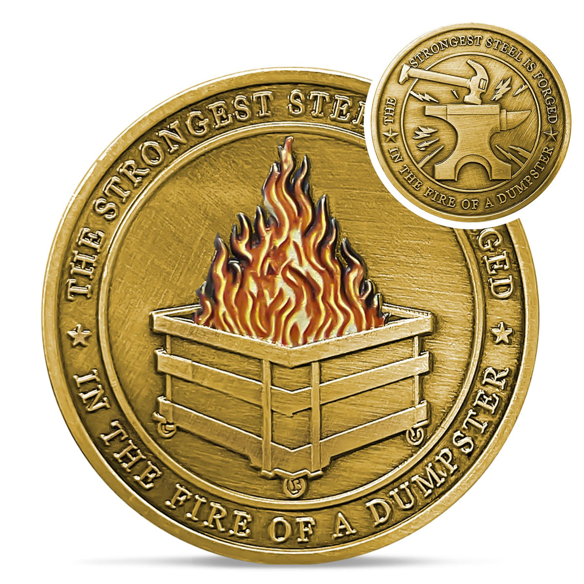 Dumpster Fire Coin With Meaning