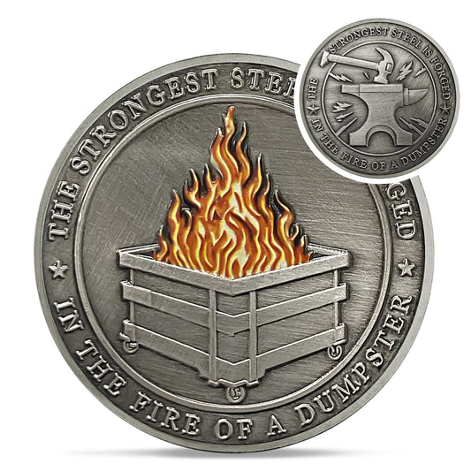 Dumpster Fire Coin With Meaning
