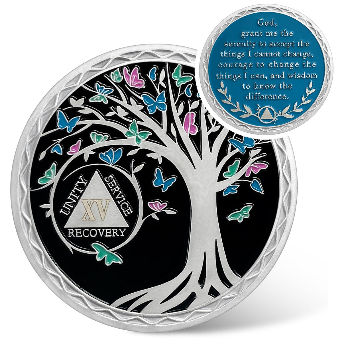 Butterfly Tree Sobriety Coin Coin With Meaning