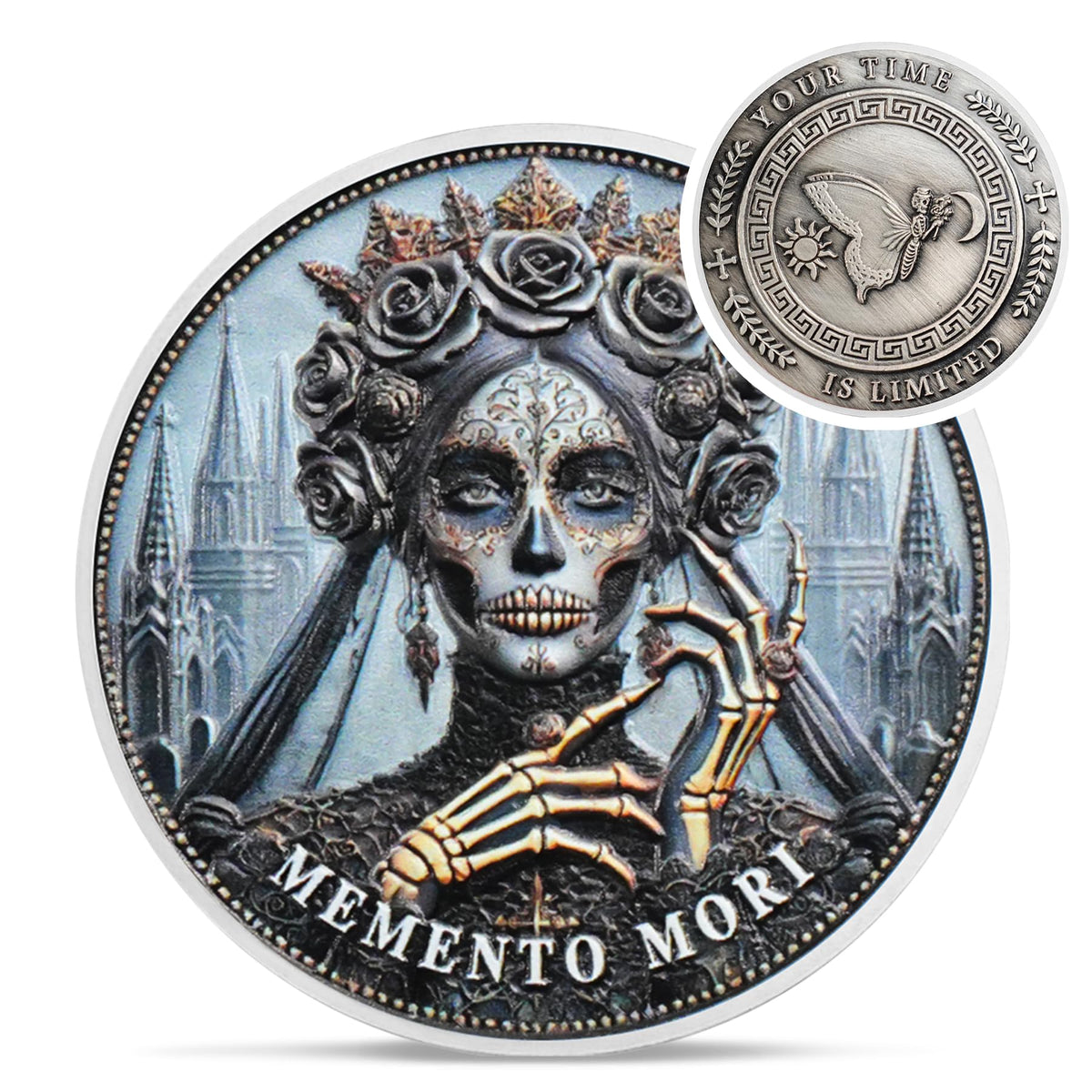 Memento Mori and Stoic Coin Coin With Meaning