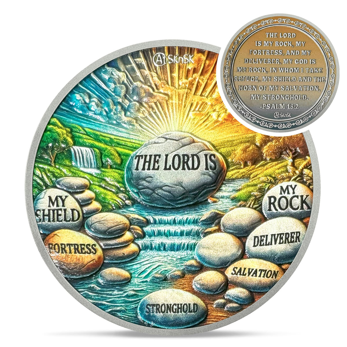 Religious Rock Coin Coin With Meaning