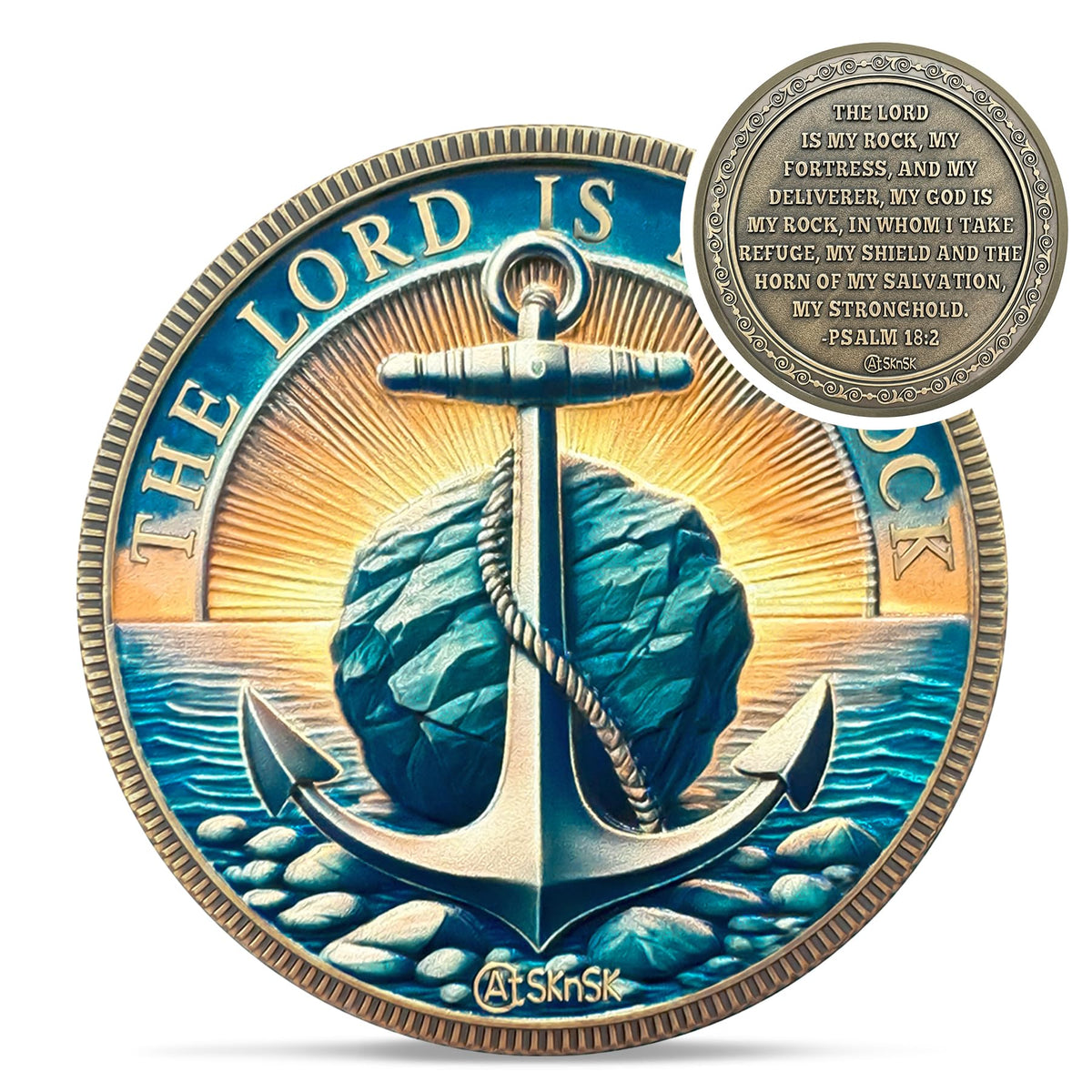 Religious Rock Coin Coin With Meaning