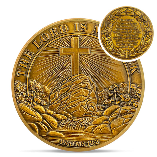 Rock Cross Coin Coin With Meaning