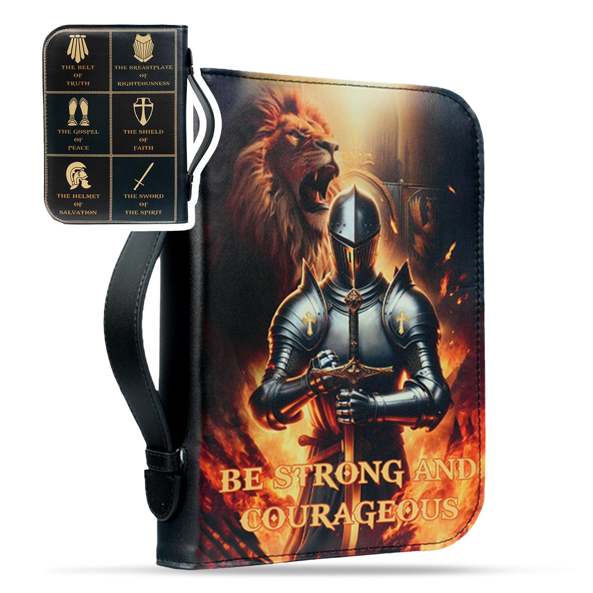 Personalized Knight Bible Cover for Women Men Coin With Meaning