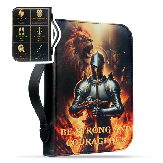 Personalized Knight Bible Cover for Women Men Coin With Meaning