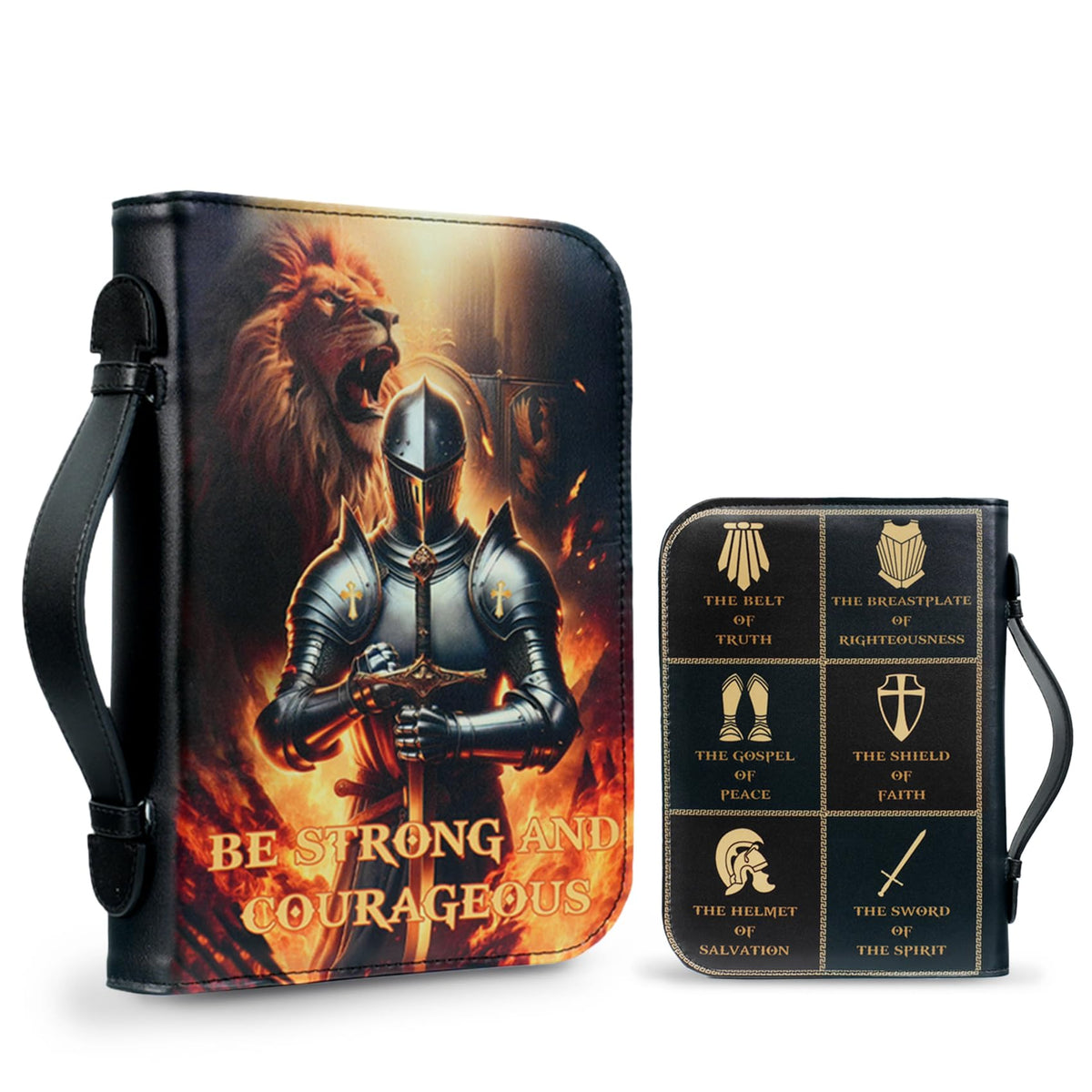 Personalized Knight Bible Cover for Women Men Coin With Meaning