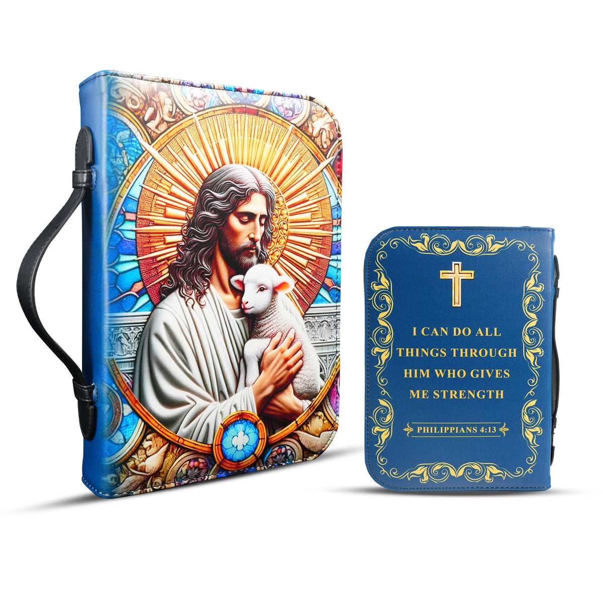 Personalized Knight Bible Cover for Women Men Coin With Meaning