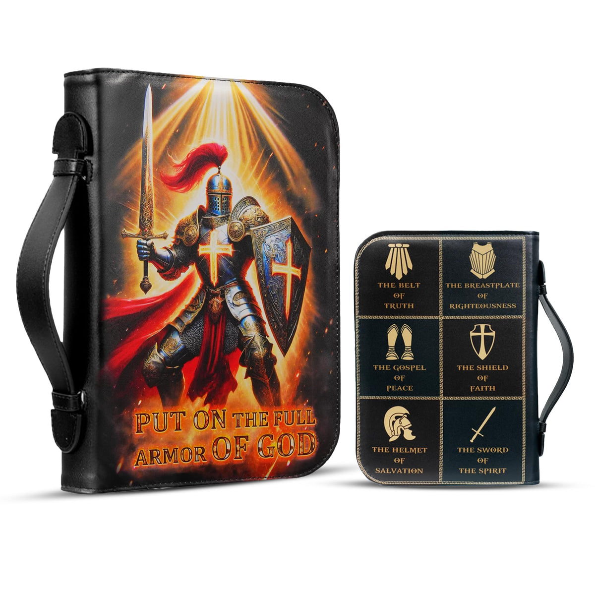 Personalized Knight Bible Cover for Women Men Coin With Meaning