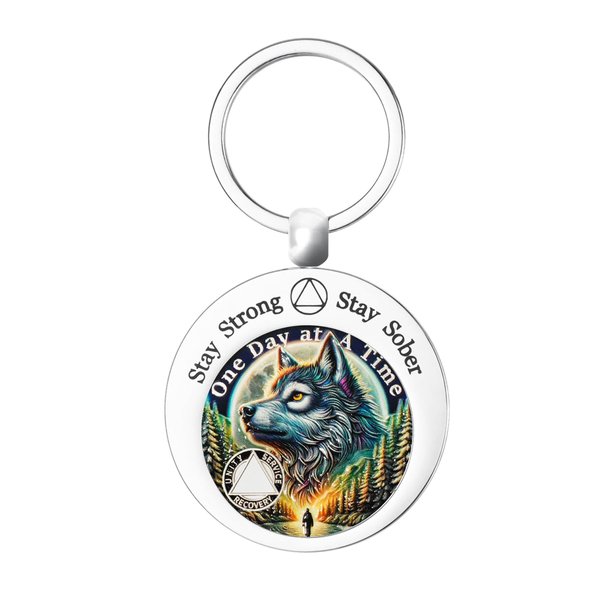 Stainless Steel AA Holder Coin With Meaning