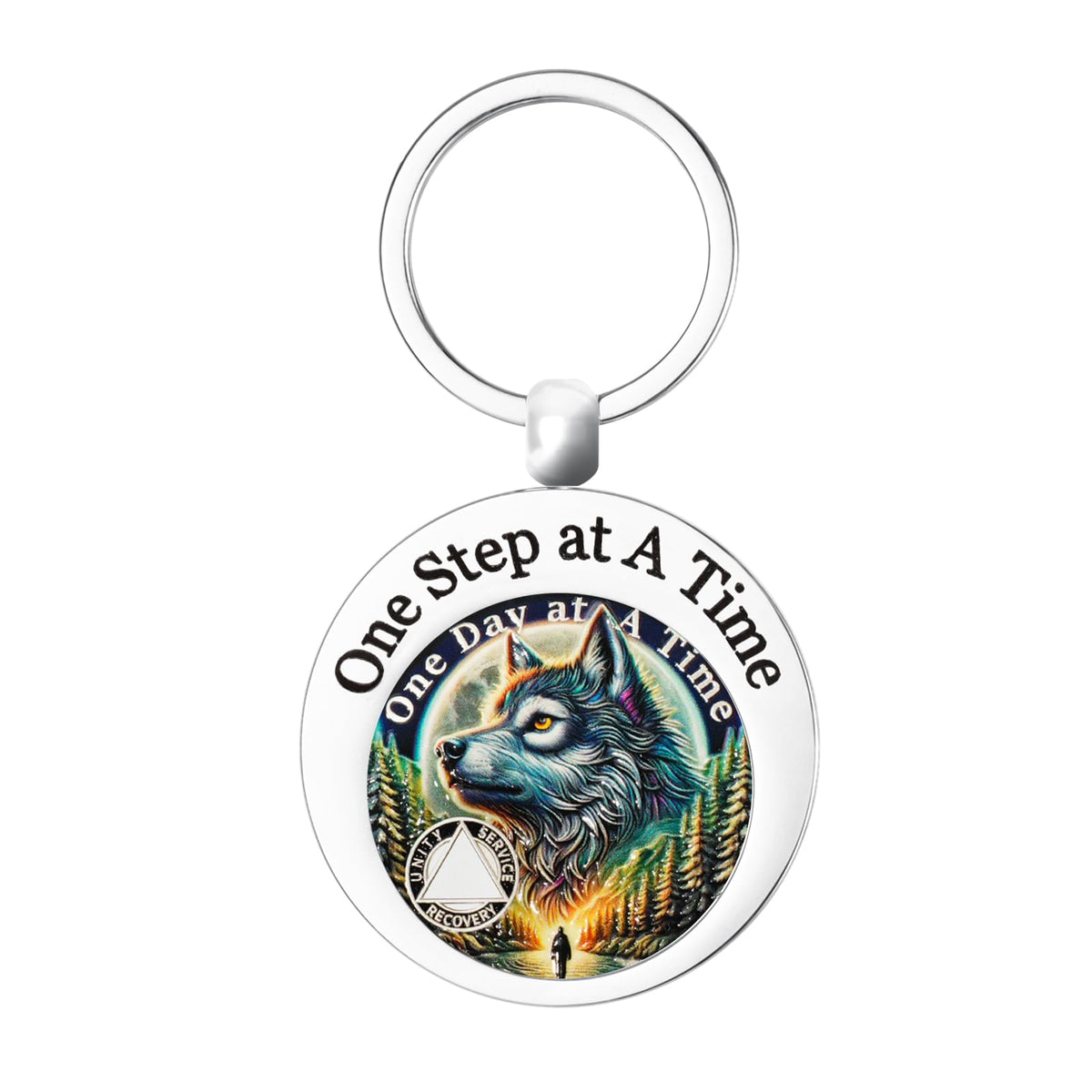 Stainless Steel AA Holder Coin With Meaning