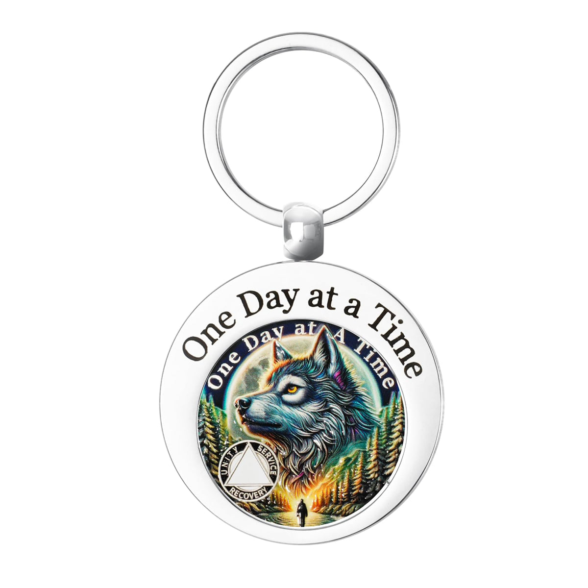 Stainless Steel AA Holder Coin With Meaning