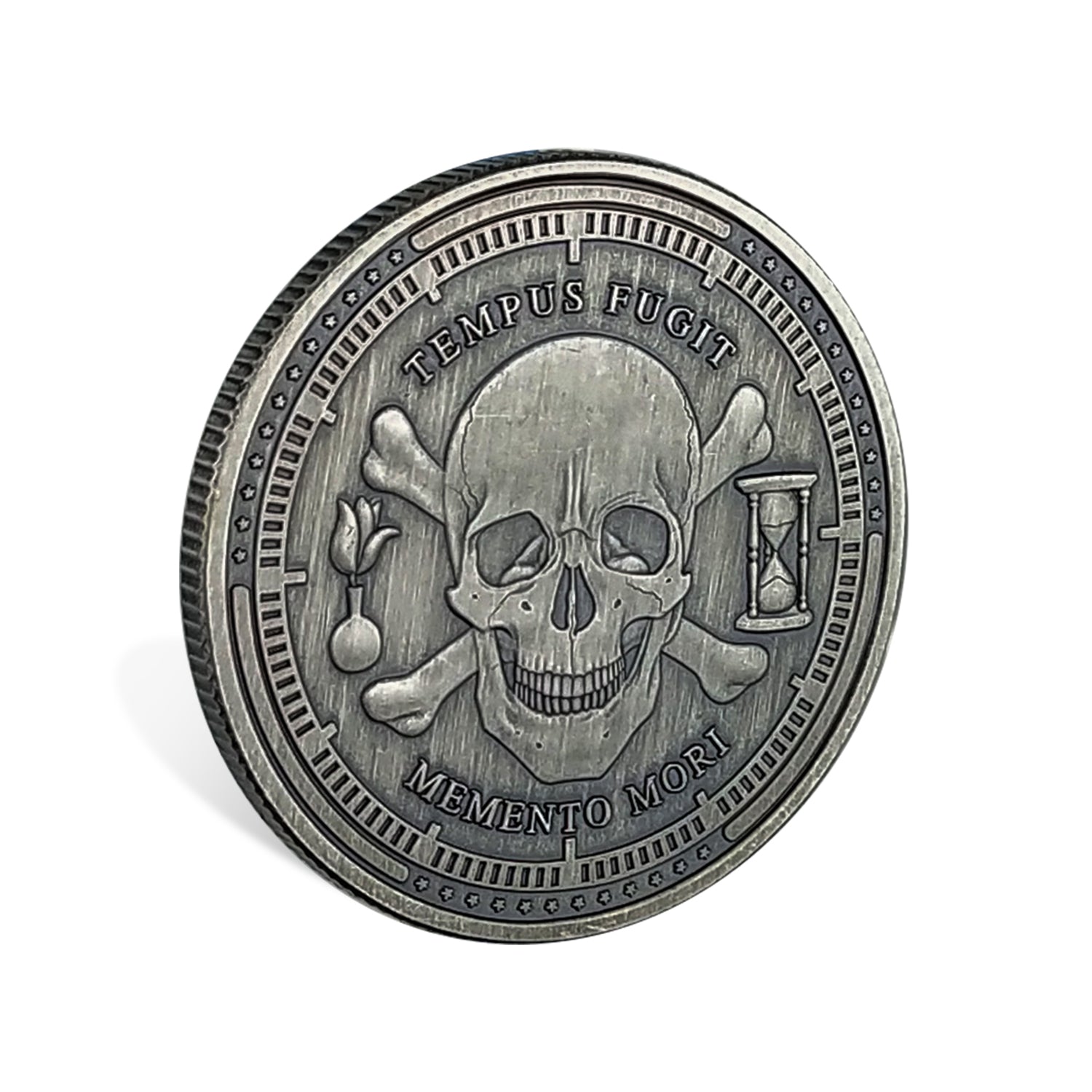 5 Pcs Memento Mori Memento Vivere Sliver Coin Gift Set mysite